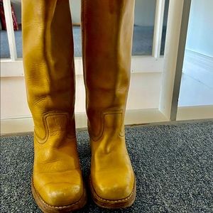 Vintage Frye Campus Banana Boots size 6.5